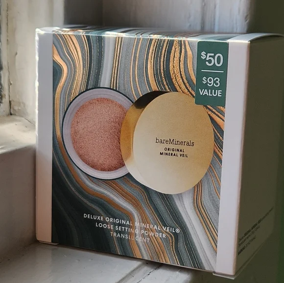 NIB BARE MINERALS DELUXE ORIGINAL MINERAL VEIL TRANSLUSCENT LOOSE SETTING POWDER - Picture 9 of 15